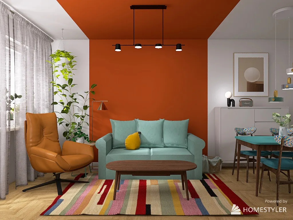 Cozy Living room 3d design renderings