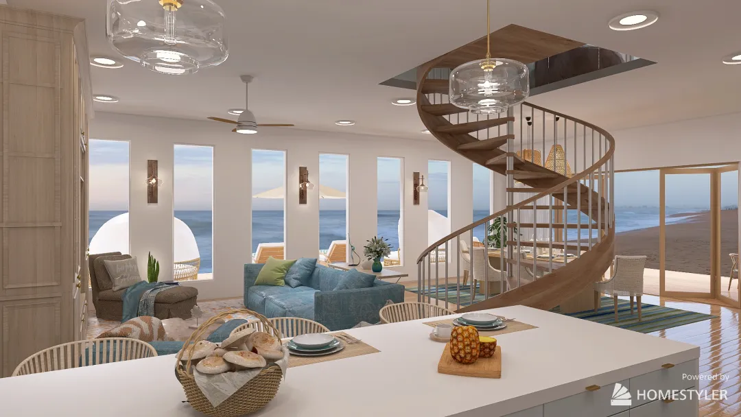 The Grand Beach House 3d design renderings