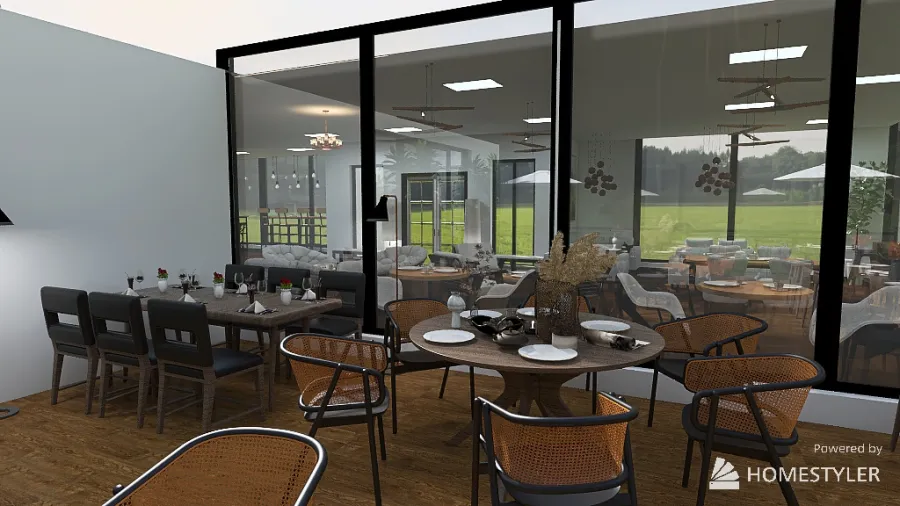 Tech Project- Cafe 3d design renderings