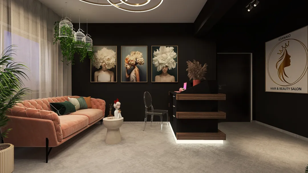 Salon Tg.Neamt 3d design renderings