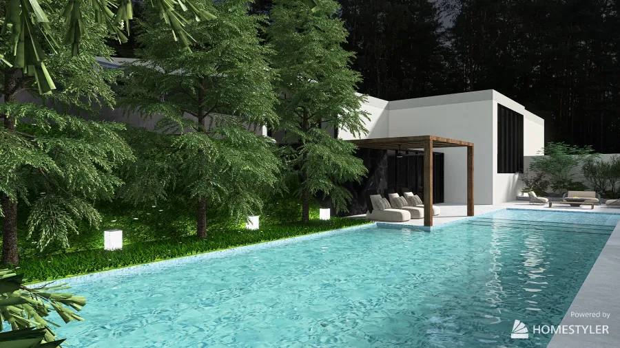 Forest house 3d design renderings