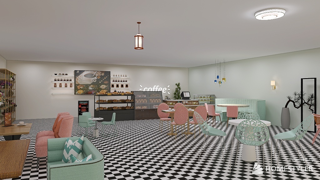 restaurant 3d design renderings