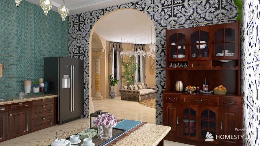 Марокканский стиль 3d design renderings
