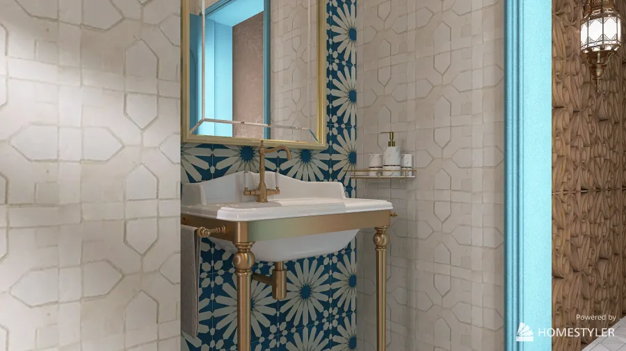 Moroccan clay 3d design renderings
