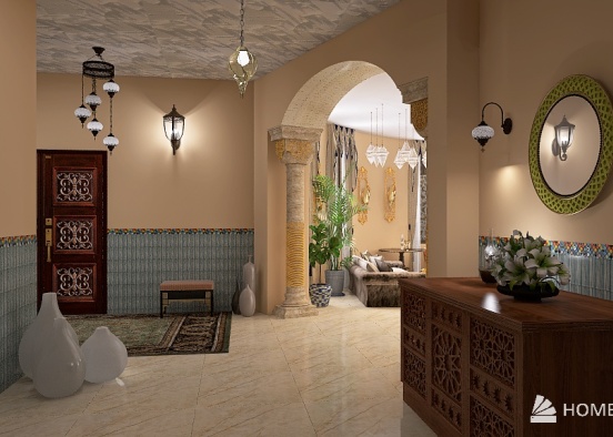 Марокканский стиль Design Rendering