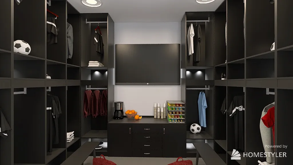 Locker Room Design 3d design renderings
