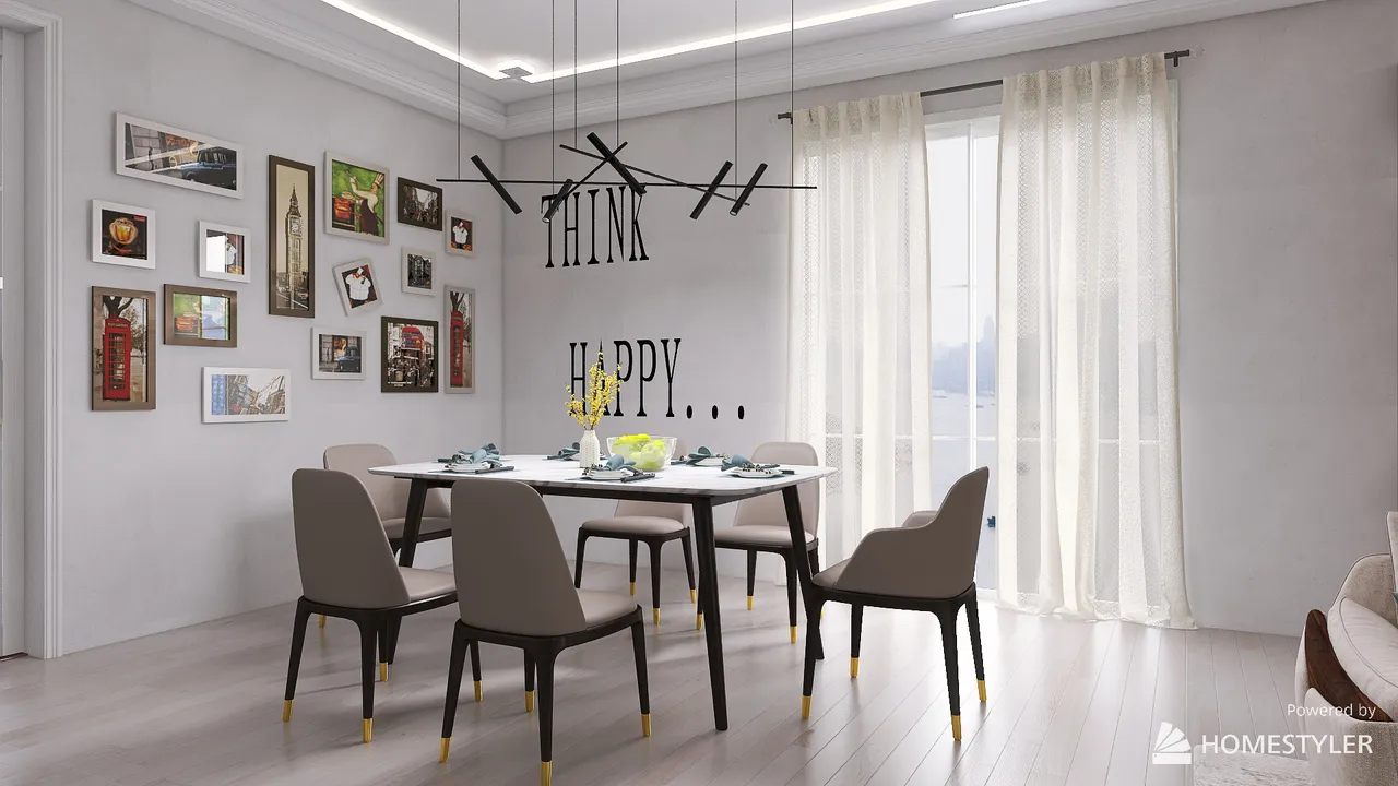 LivingDiningRoom 3d design renderings