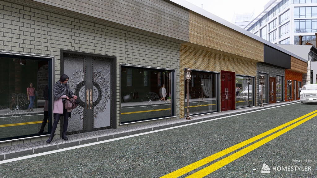 Street 3d design renderings