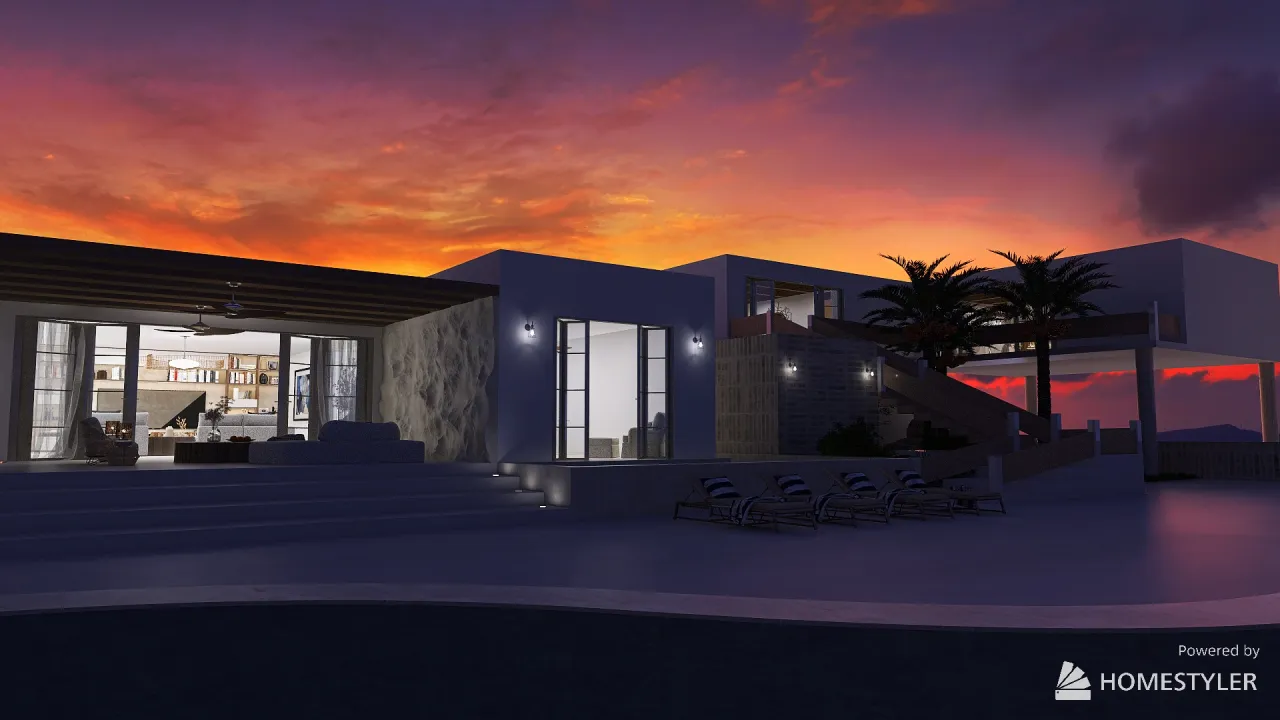 Hýpnos Beach House 3d design renderings