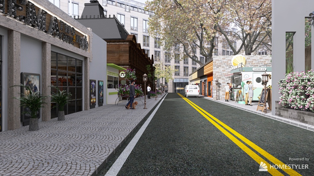 Street 3d design renderings