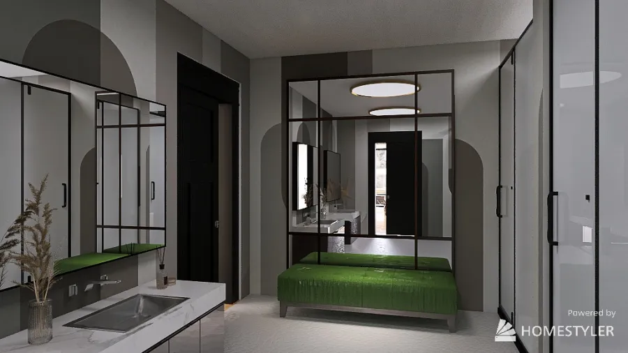 Upstairs Toilet 3d design renderings