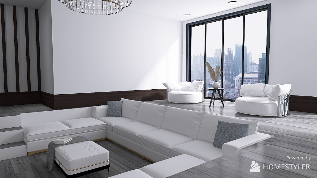 Sunken space Living 3d design renderings