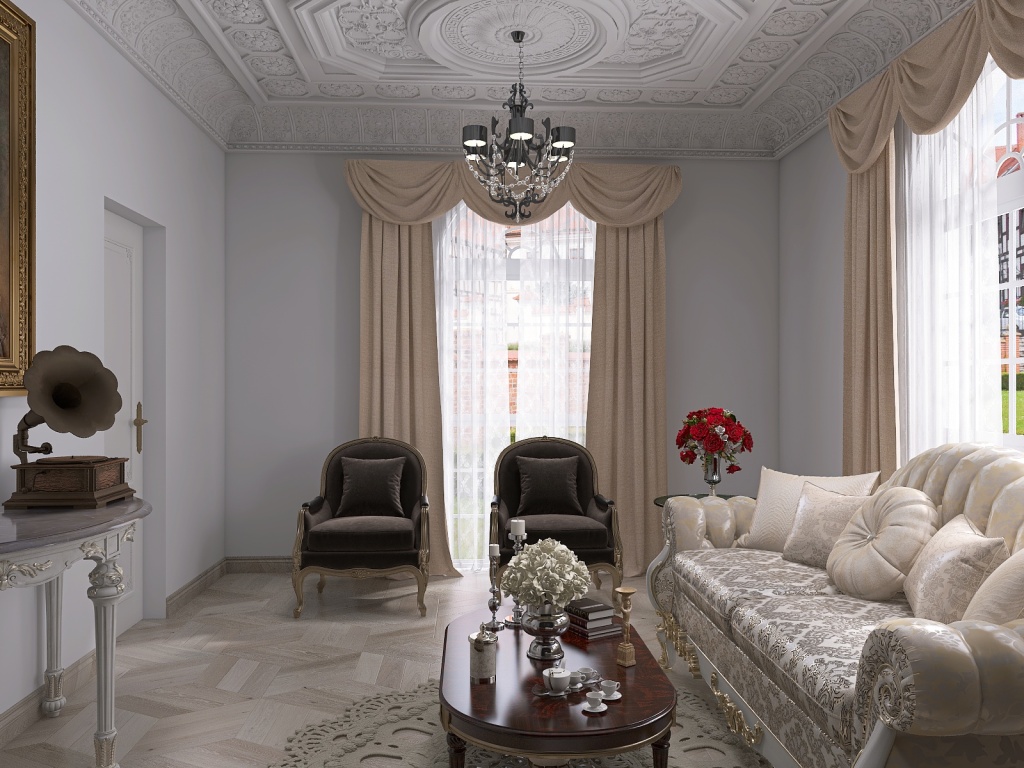 Baroque Style Design 3d design renderings