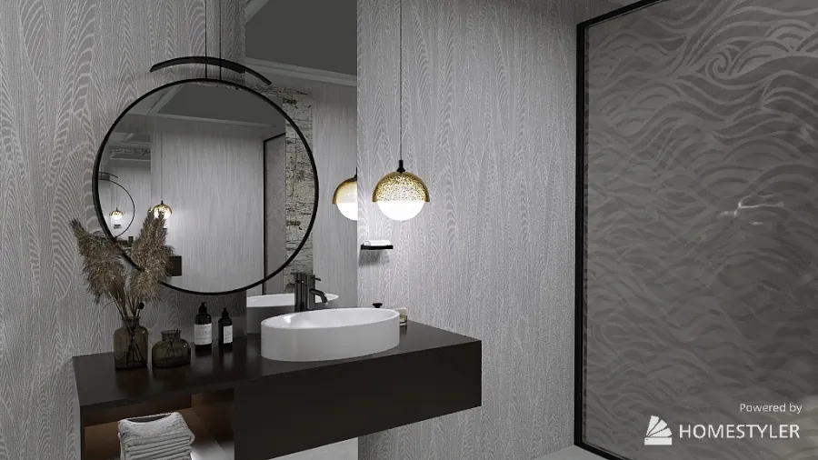 Guest toilet 3d design renderings
