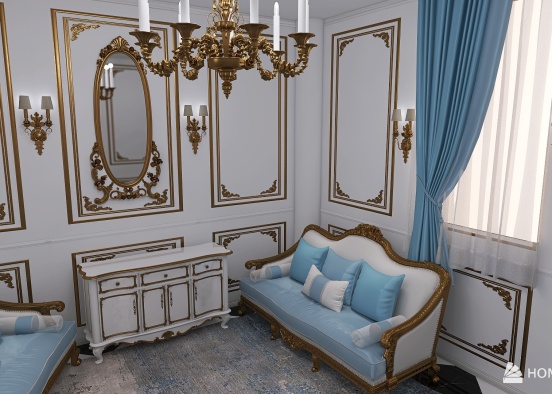 Baroque Room Design Rendering