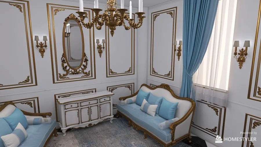 Baroque Room 3d design renderings