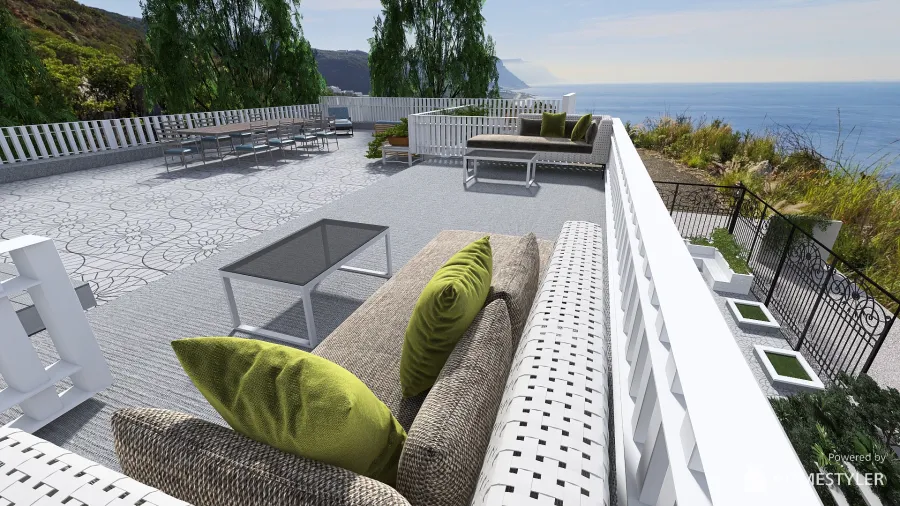 6 Hillside Heights - Sunken room design. 3d design renderings