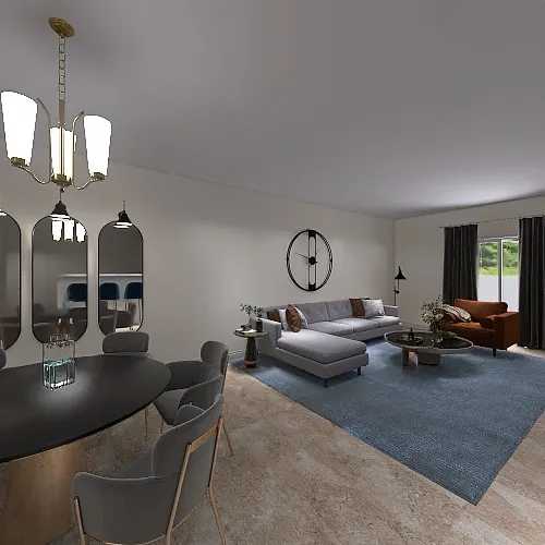 LivingDiningRoom 3d design renderings