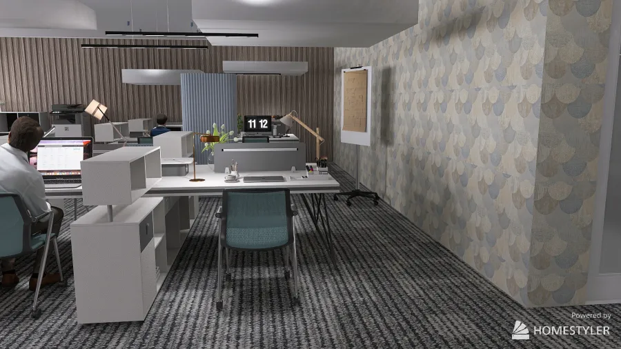 Office space - 1st Unispo 3d design renderings