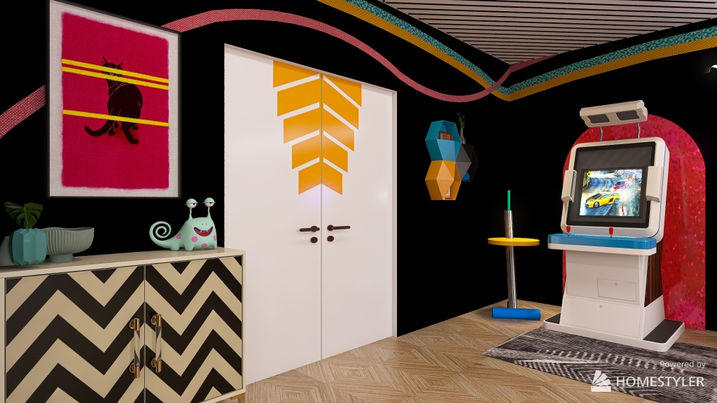 Memphis Lounge 3d design renderings