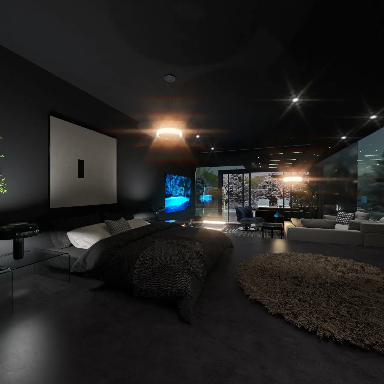 Bedroom 3d design renderings