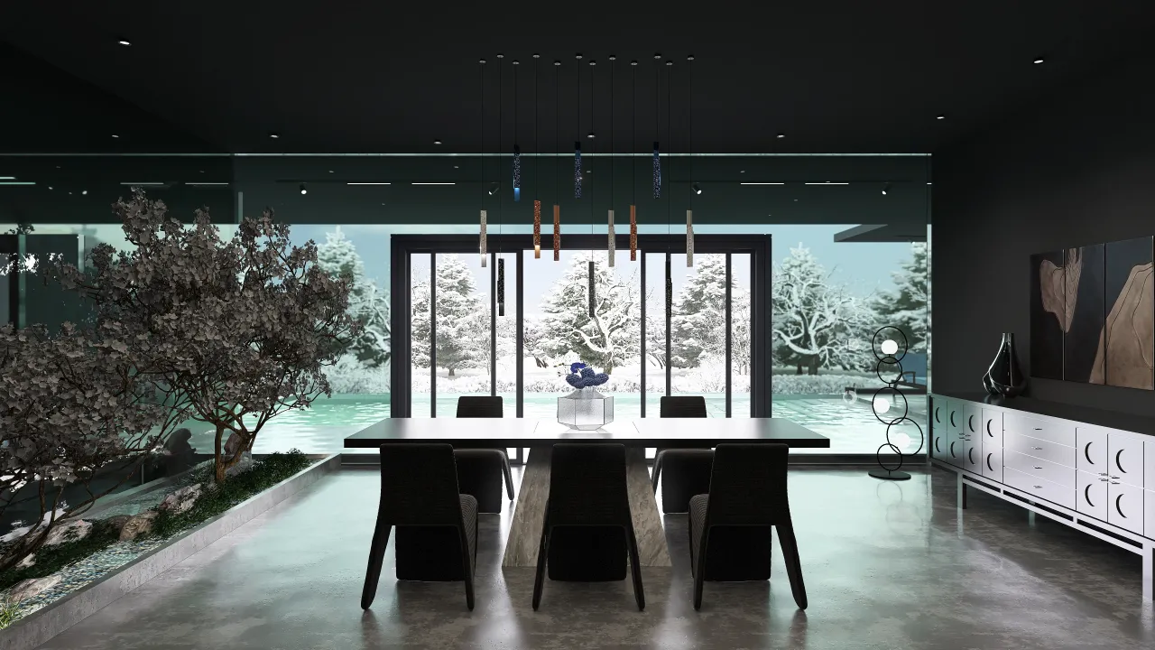 DiningRoom 3d design renderings