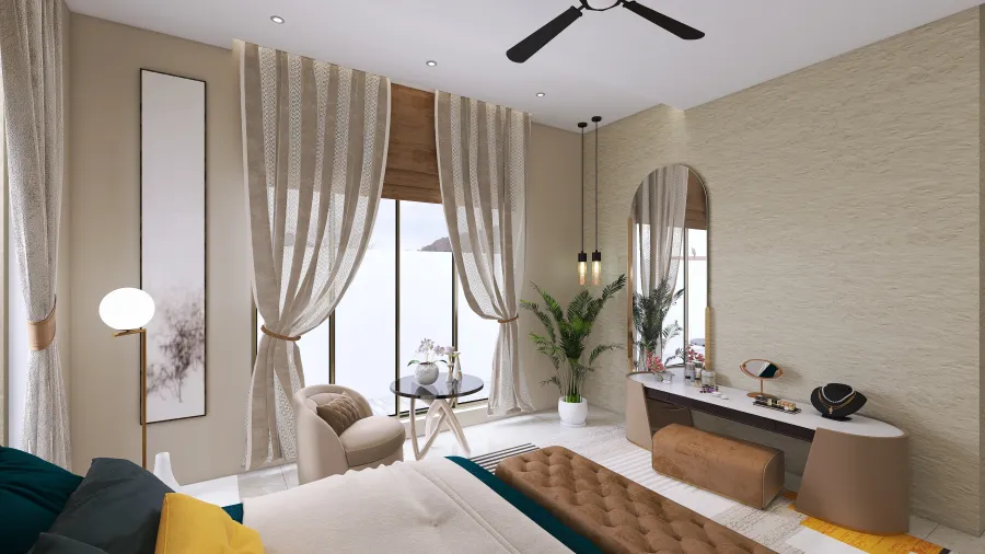 Bedroom 1 GF 3d design renderings