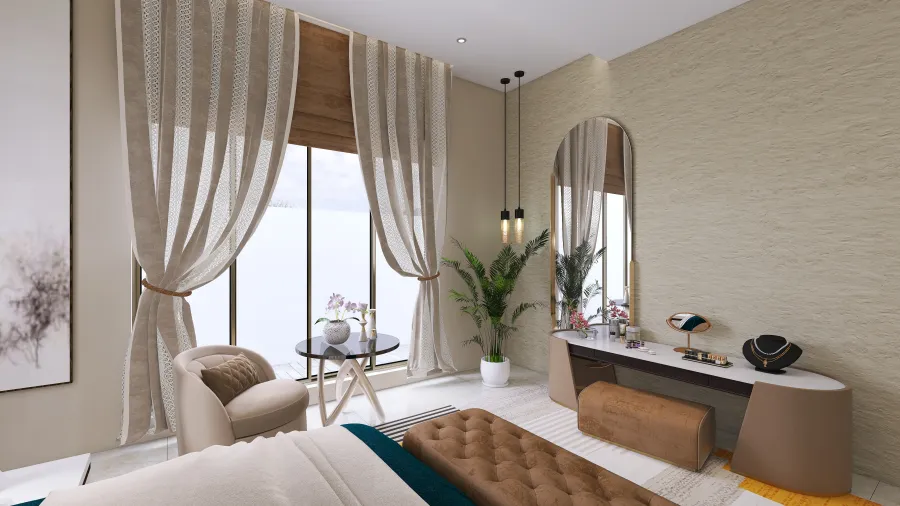 Bedroom 1 GF 3d design renderings
