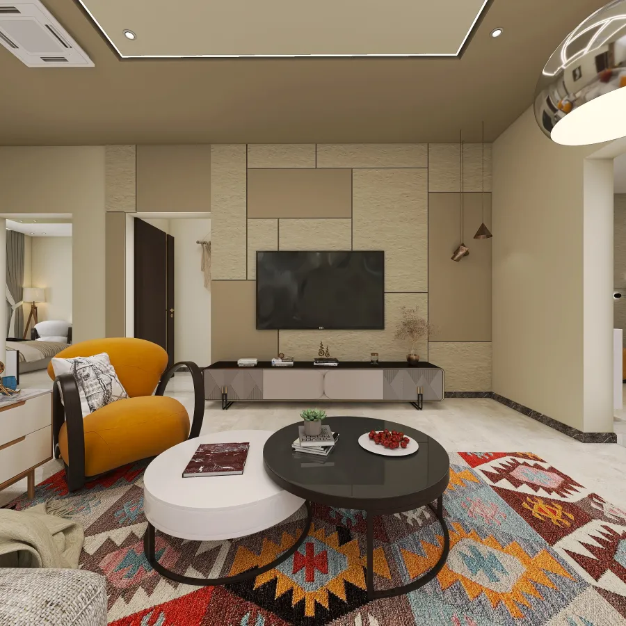 Living Room FF 3d design renderings