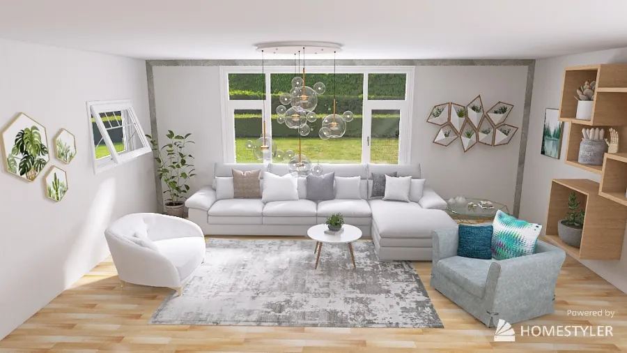 【System Auto-save】Scandanavian Style Living Room 3d design renderings