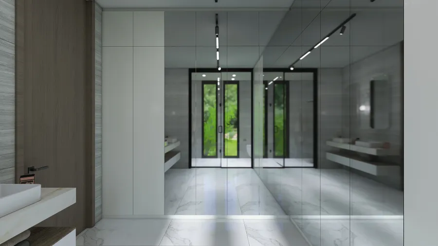 Walk-in closet 3d design renderings
