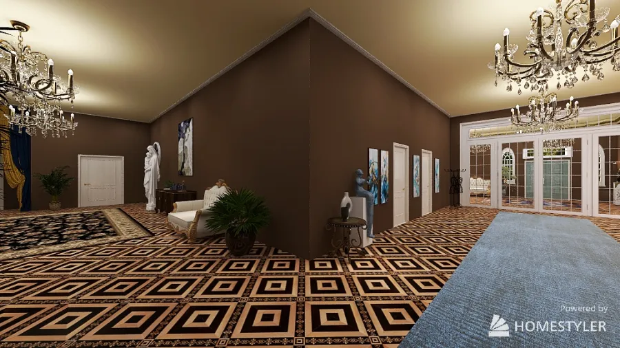 Grand Hall 3d design renderings