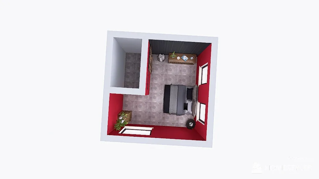 Challenge bedroom #2 3d design renderings