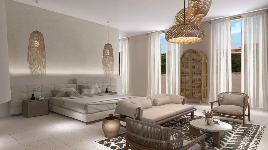 Reuel Ochi Villa Bali 3d design renderings