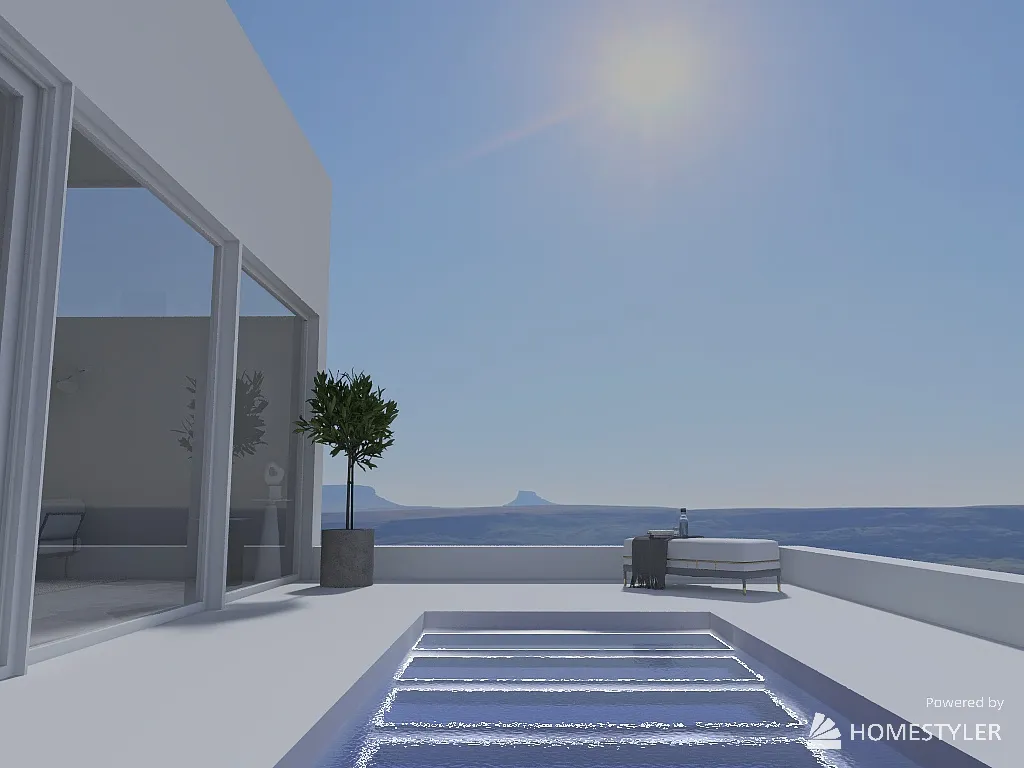 Terrace 3d design renderings