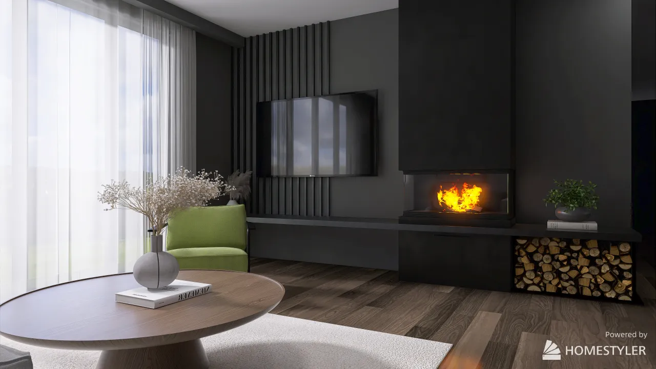 LivingDiningRoom 3d design renderings