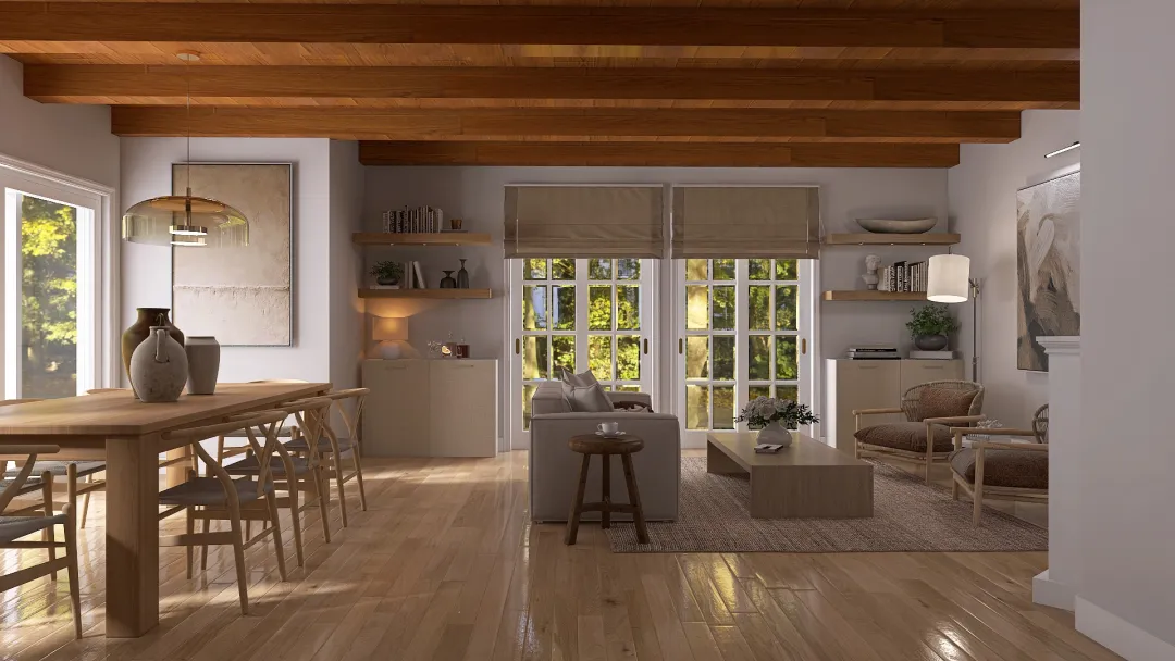 Fabienne Living Room - Layout 2 3d design renderings