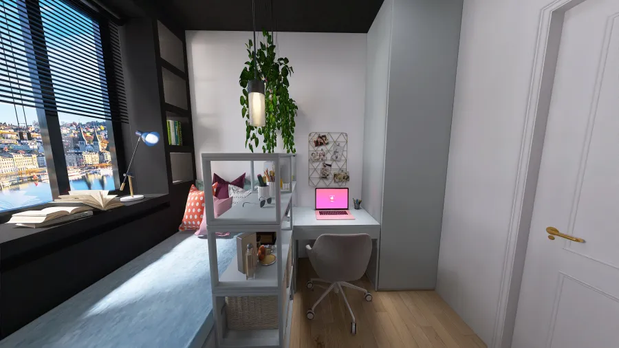 Mały pokój 3d design renderings