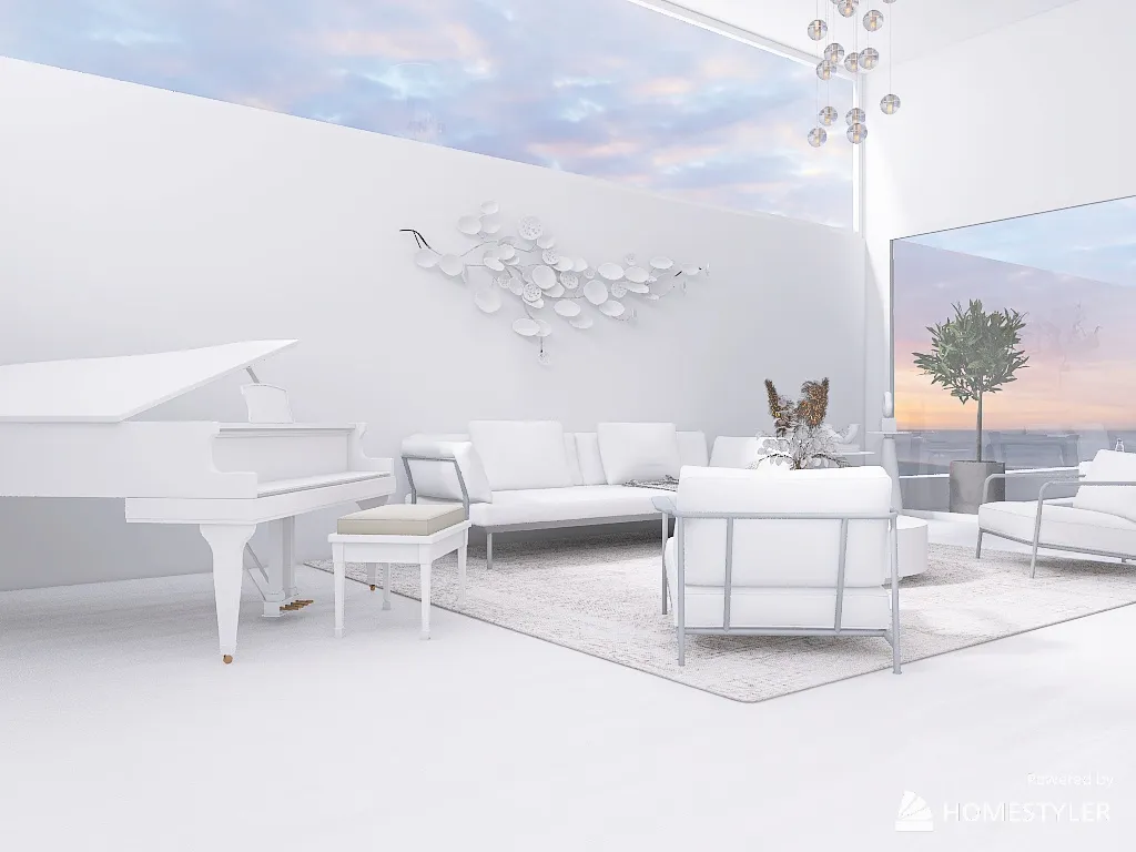 LivingDiningRoom 3d design renderings