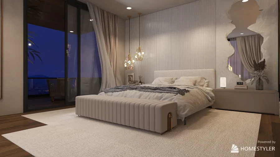 Minimalist Apartment 3d design renderings
