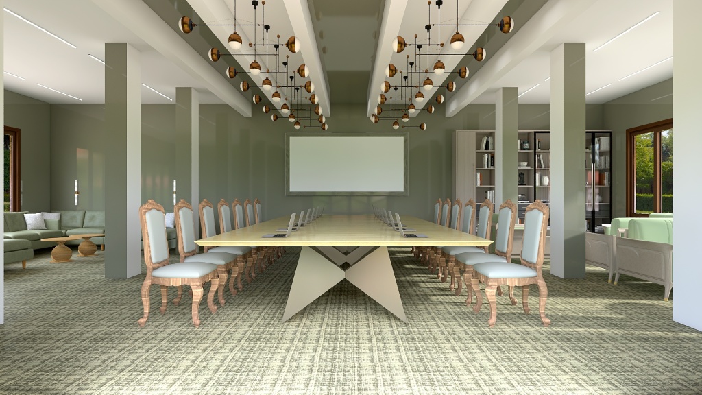 Conference hall 3d design renderings