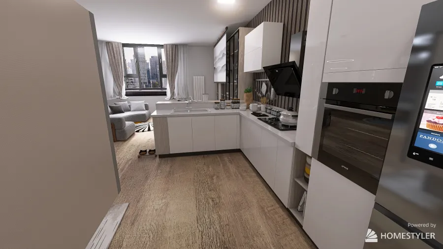 NY musician apartment 3d design renderings