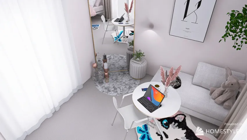 Small Pinky Bedroom 3d design picture 17.14
