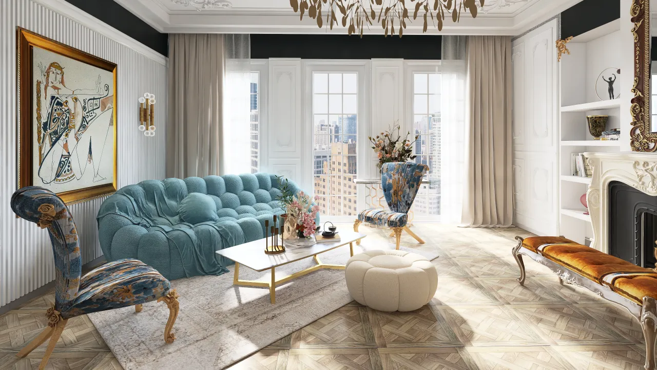 LivingRoom 3d design renderings