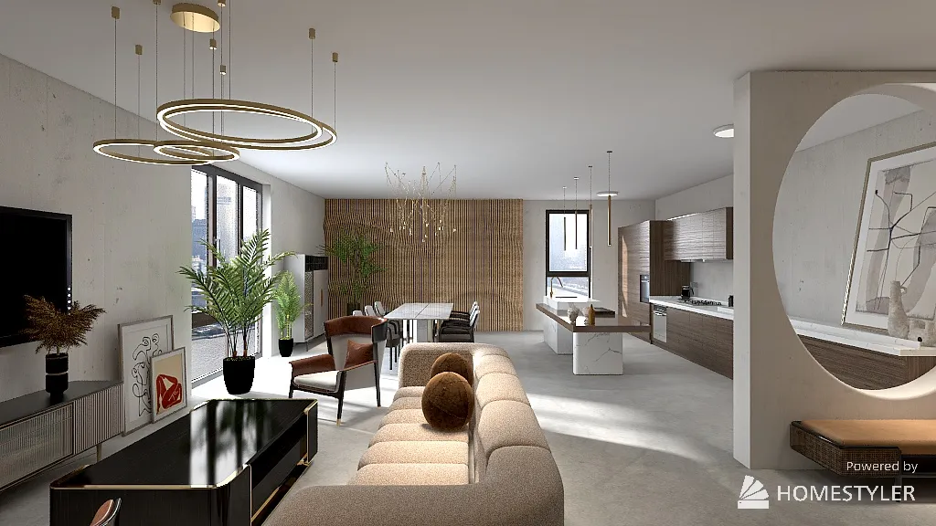 Apartament 3d design renderings