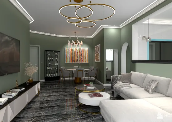 Apartment for couples  Design Rendering