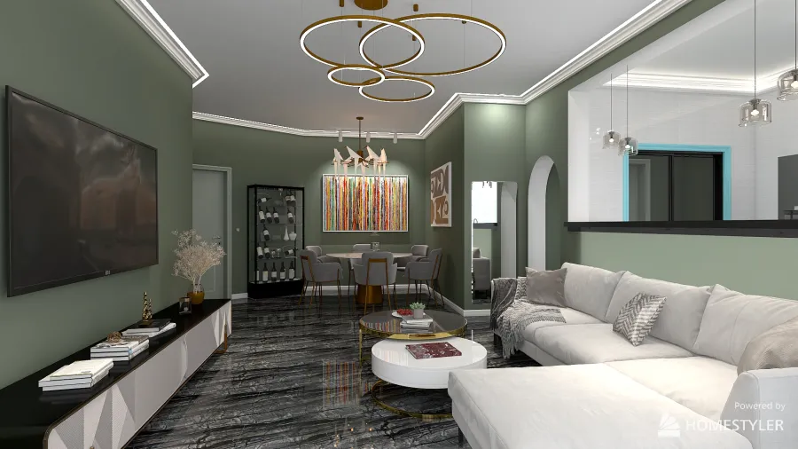 Apartment for couples 3d design renderings