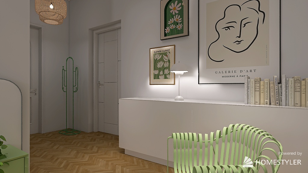 Pastel living room 3d design renderings