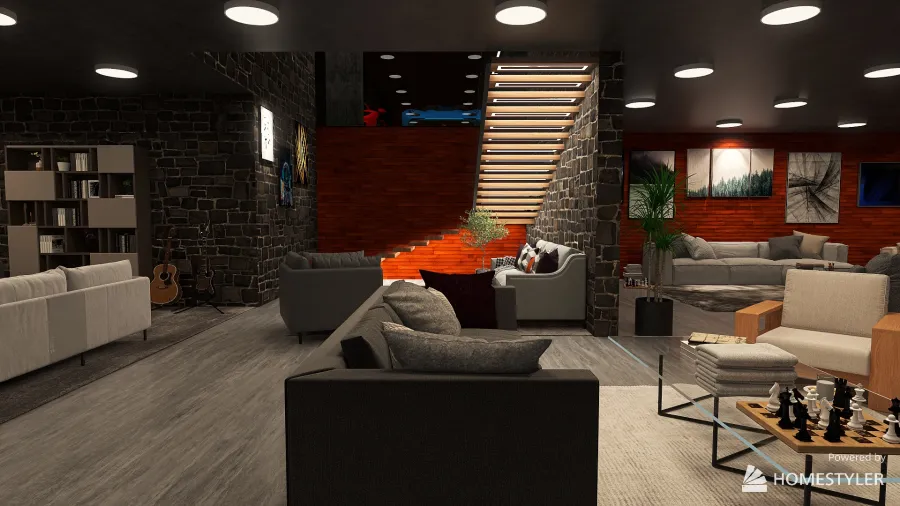 casa moderna de vacaciones 3d design renderings