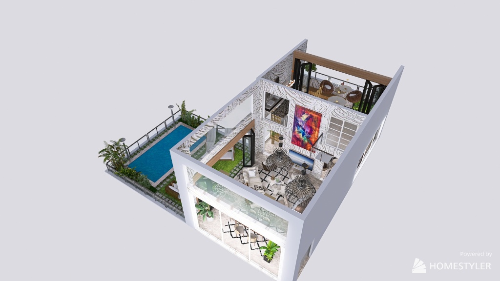 Double Floor Height 3d design renderings